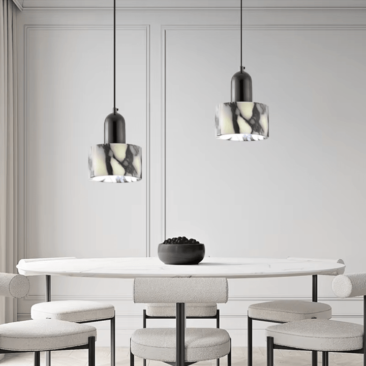 Lampa wisząca czarny marmur
