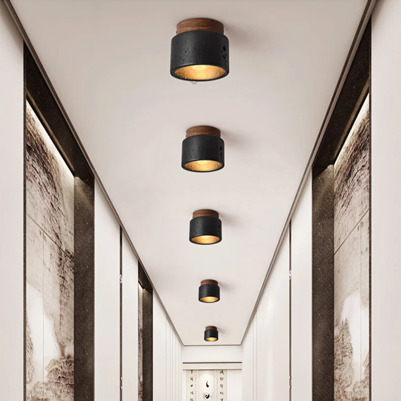 Lampa sufitowa Ascend z kamienia