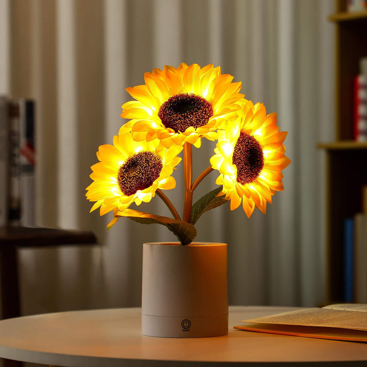 Lśniąca lampa słonecznika