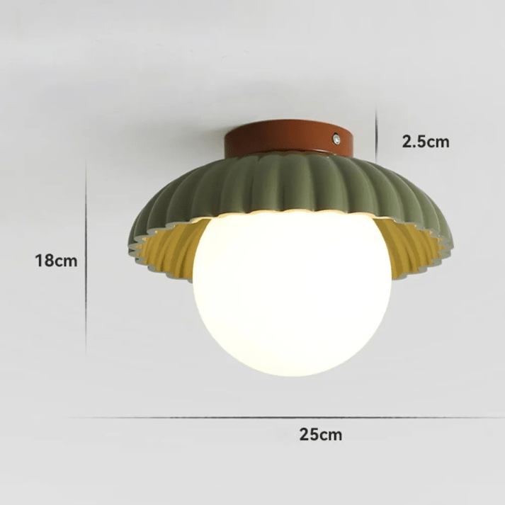 Żelazna lampa sufitowa do przedpokoju