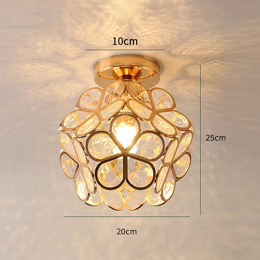 Lampa sufitowa w stylu kwiatowym