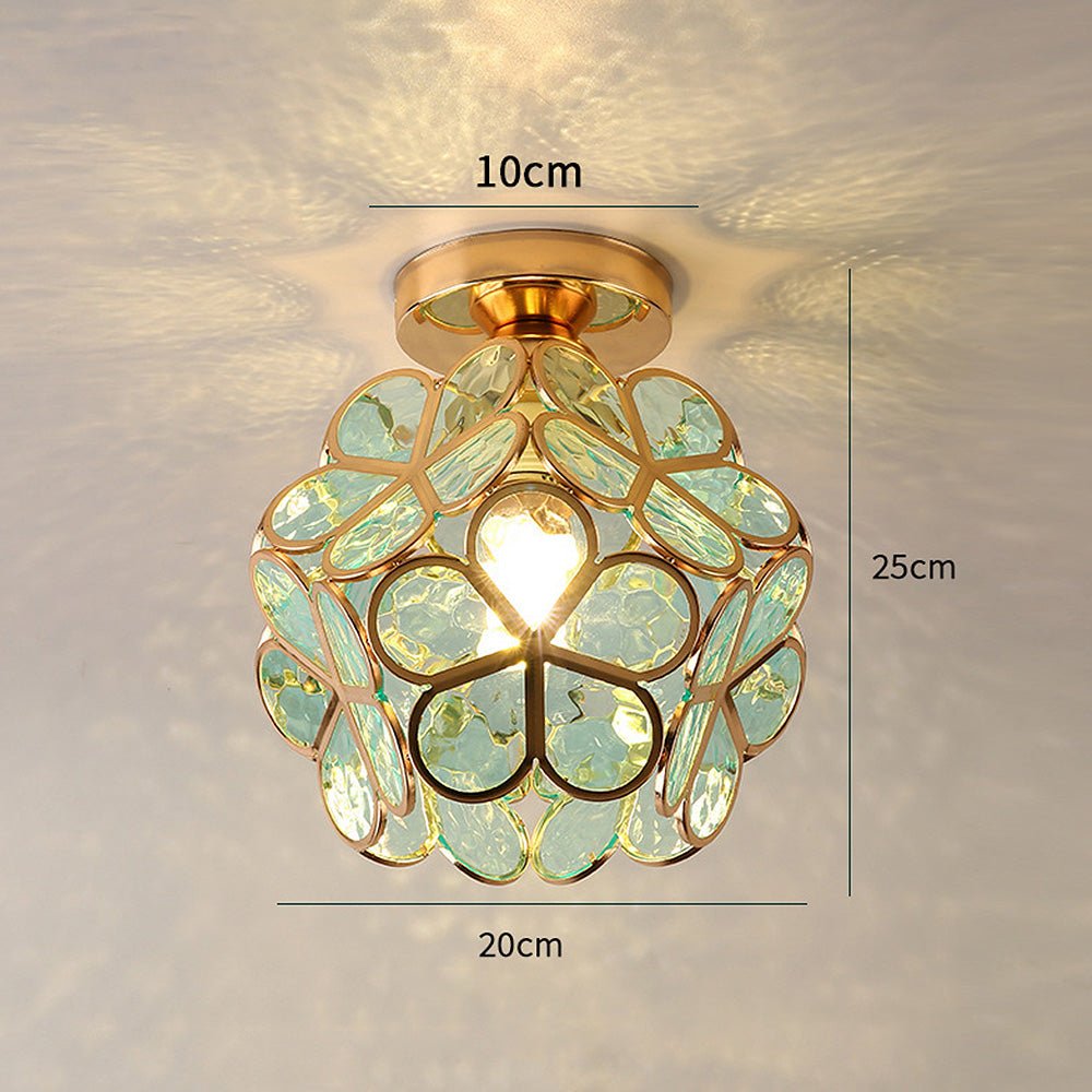 Lampa sufitowa w stylu kwiatowym