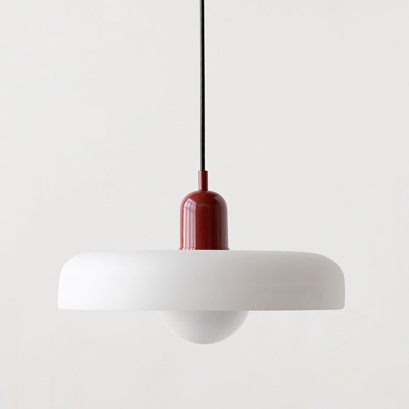 Lampa wisząca Bauhaus z kolorowego szkła