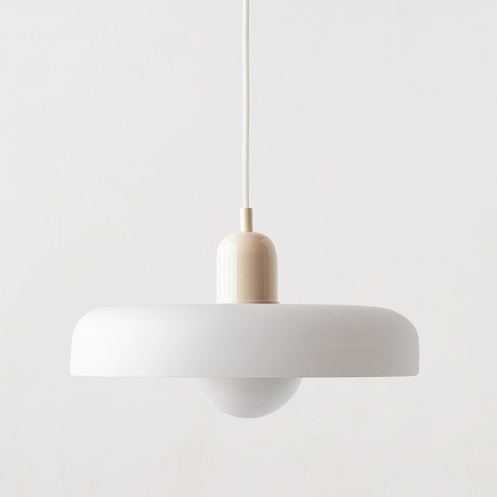 Lampa wisząca Bauhaus z kolorowego szkła