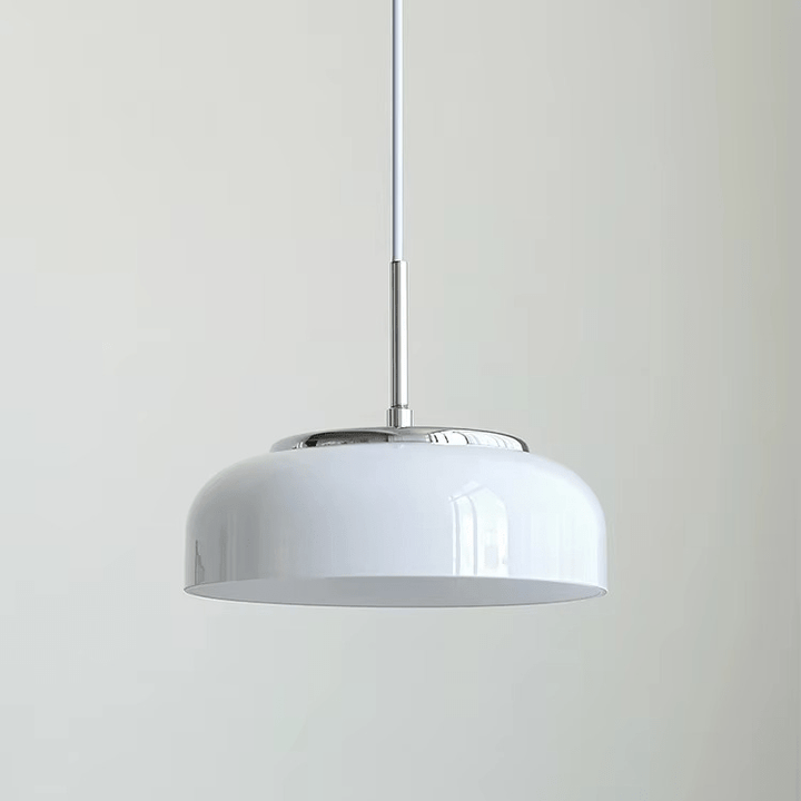 Lampa wisząca Bauhaus chrom biały