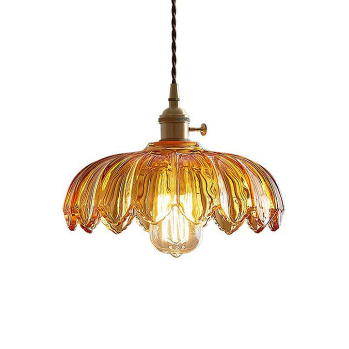 Vintage szklana lampa wisząca