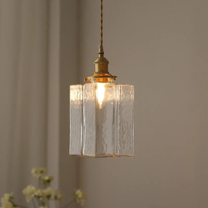 Fatima - Nowoczesna Retro Szklana Lampa Wisząca