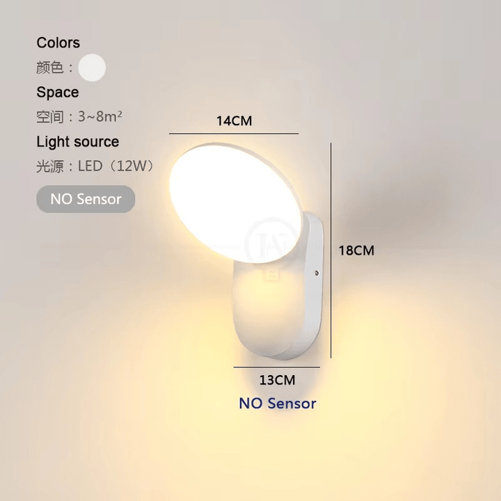 Lampa ścienna LED z czujnikiem ruchu