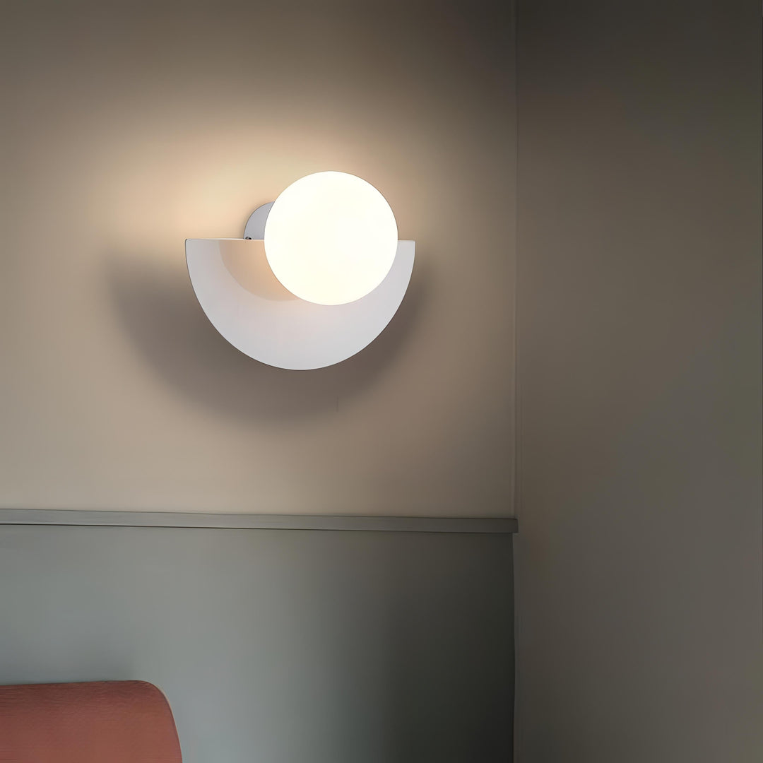 Everest - Półokrągła lampa ścienna w stylu nordyckim