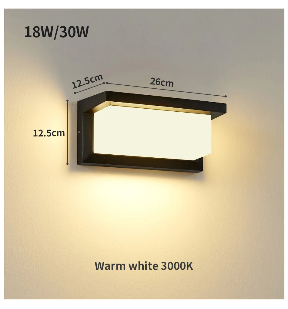 Lampa ścienna z czujnikiem ruchu
