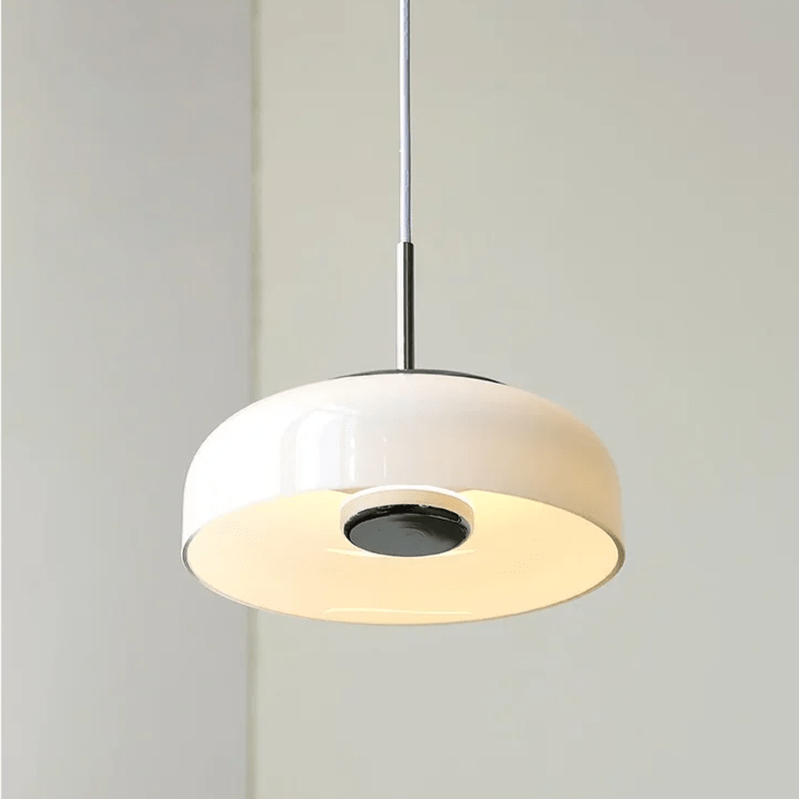 Lampa wisząca Bauhaus chrom biały