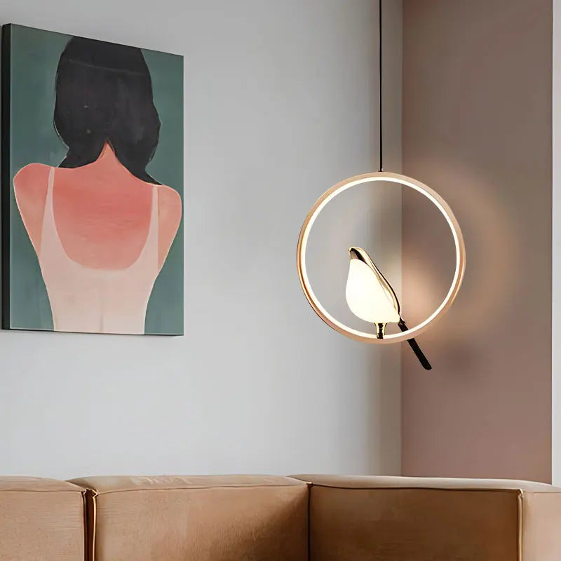 Lampa Wisząca LED Ekstrawagancka „Magpie” – Nowoczesny Design z Motywem Ptaka