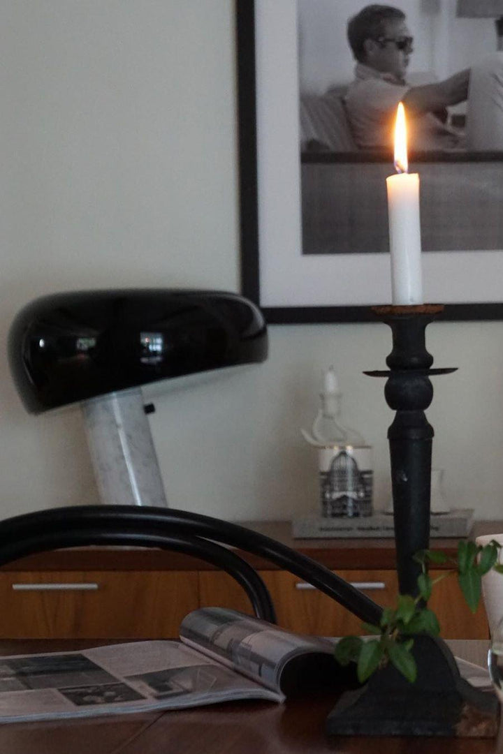 Marmurowa lampa dekoracyjna stołowa