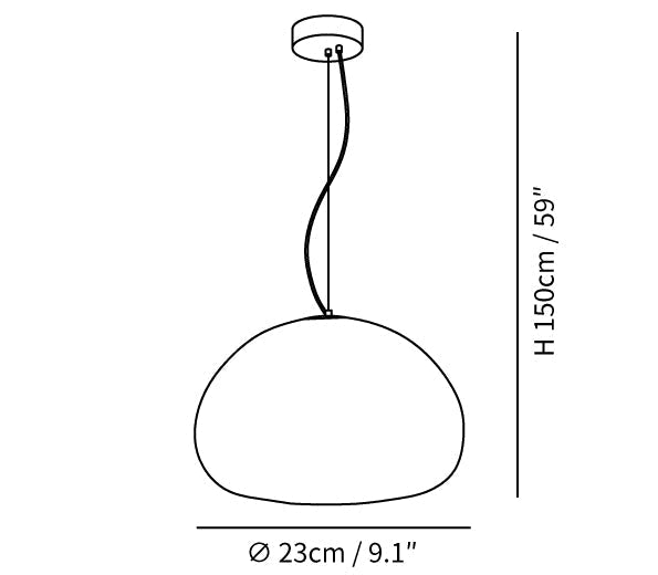 Lampa wisząca Steamed Bun