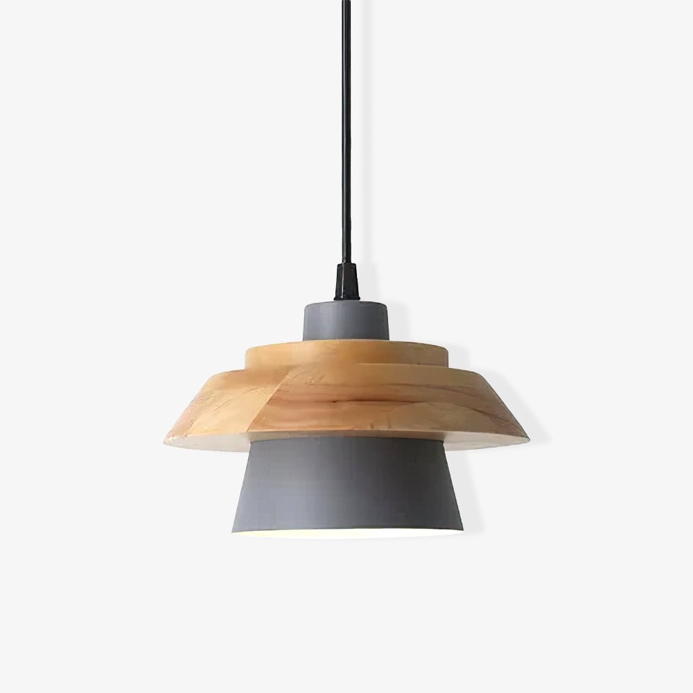 Lampa Wisząca Stenowa Drewniana