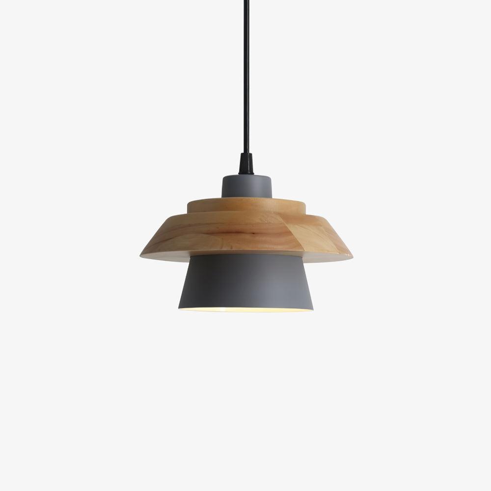 Lampa Wisząca Stenowa Drewniana