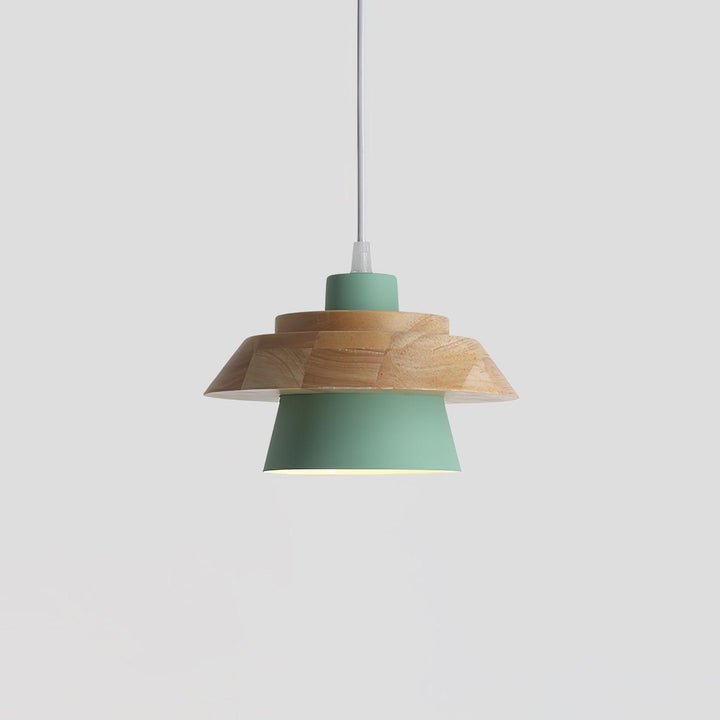 Lampa Wisząca Stenowa Drewniana