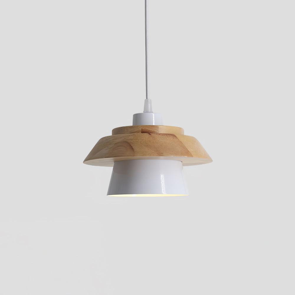 Lampa Wisząca Stenowa Drewniana