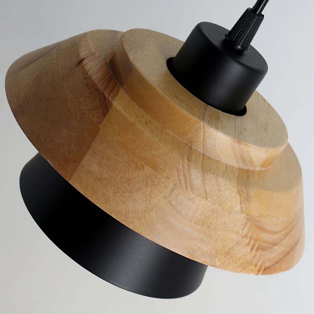 Lampa Wisząca Stenowa Drewniana
