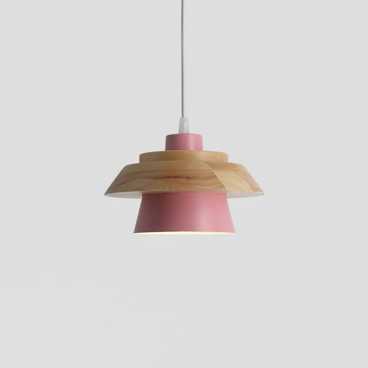 Lampa Wisząca Stenowa Drewniana