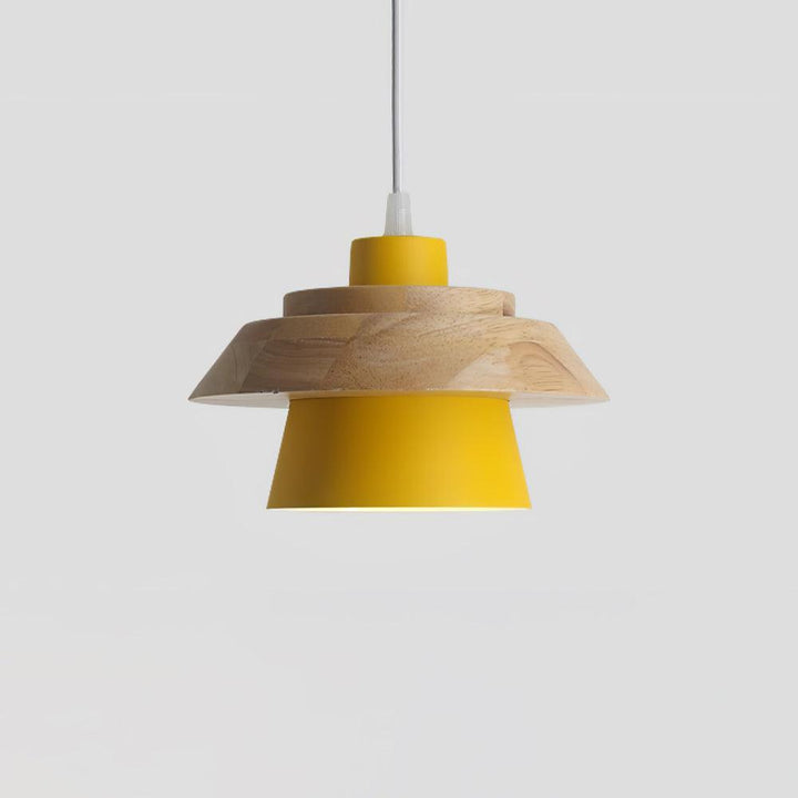 Lampa Wisząca Stenowa Drewniana