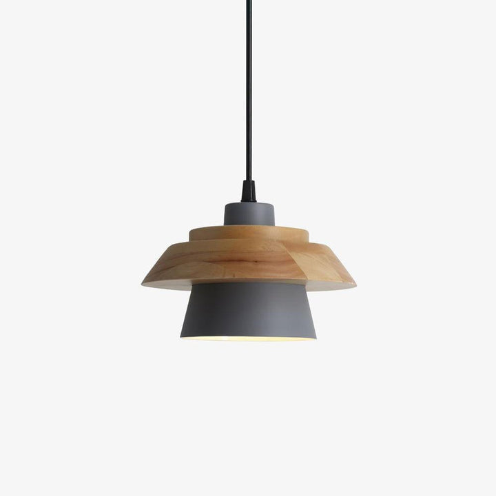 Lampa Wisząca Stenowa Drewniana