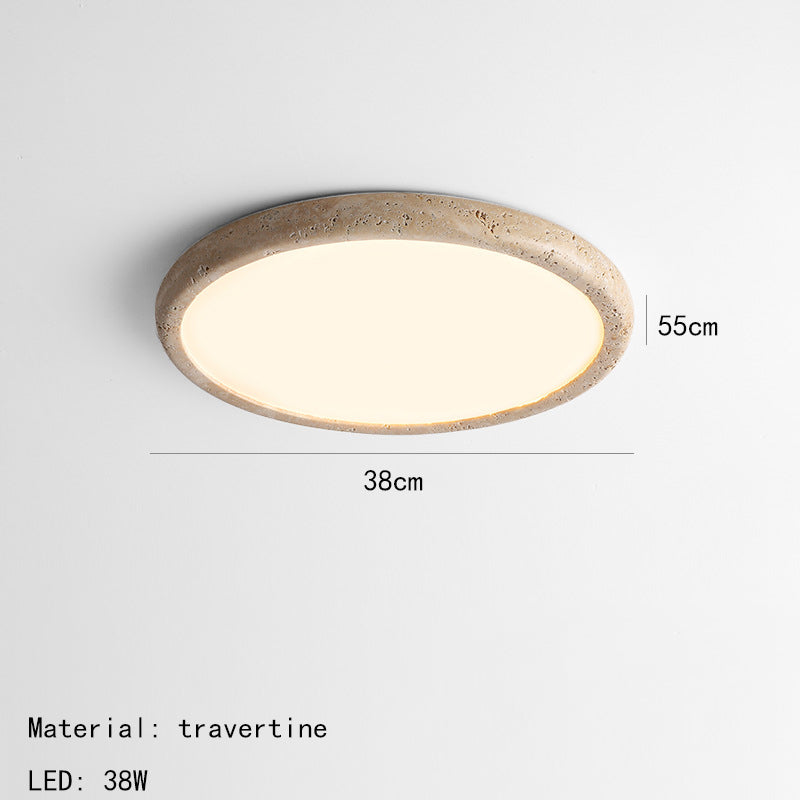 Lampa sufitowa LED z kamienia naturalnego