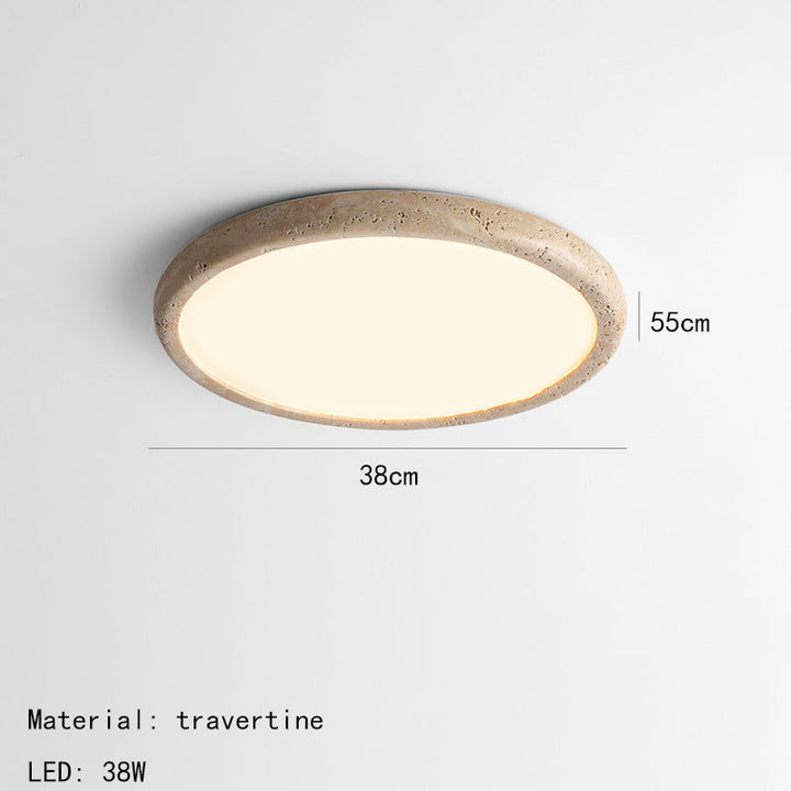 Lampa sufitowa LED z kamienia naturalnego