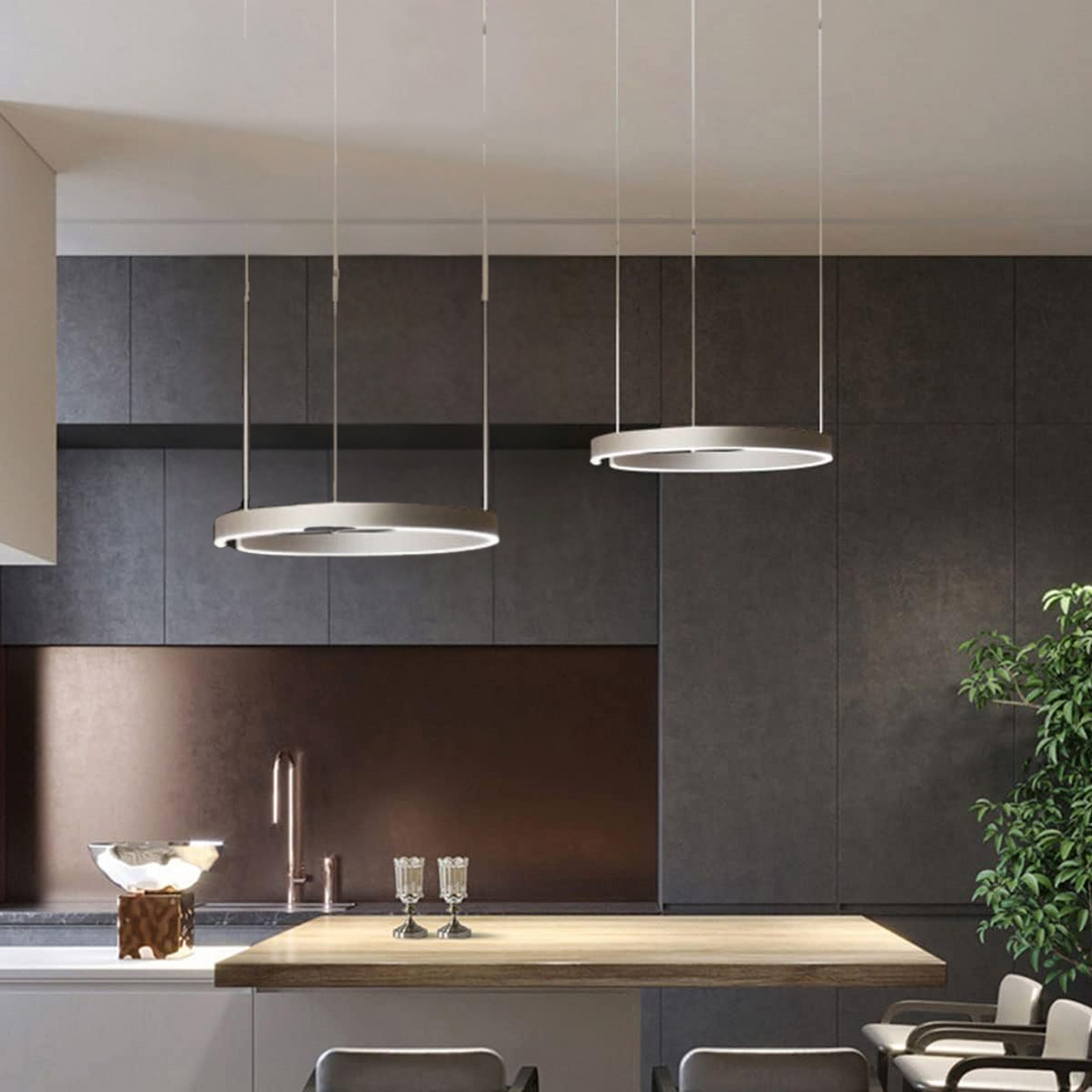 Nowoczesna okrągła lampa wisząca LED