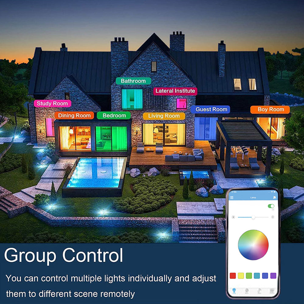 Nowoczesna inteligentna lampa sufitowa RGB