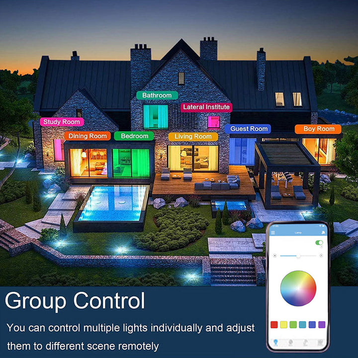 Nowoczesna inteligentna lampa sufitowa RGB