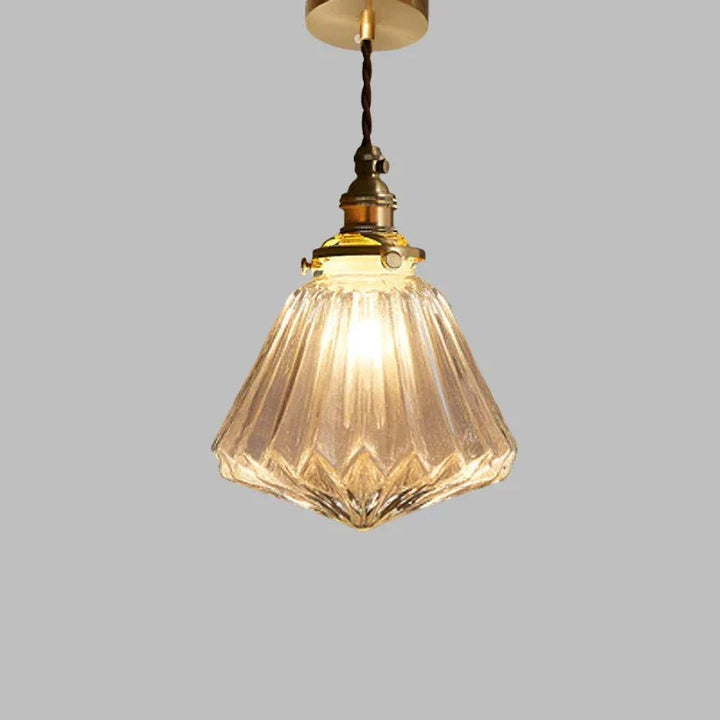 Kryształowa szklana lampa wisząca
