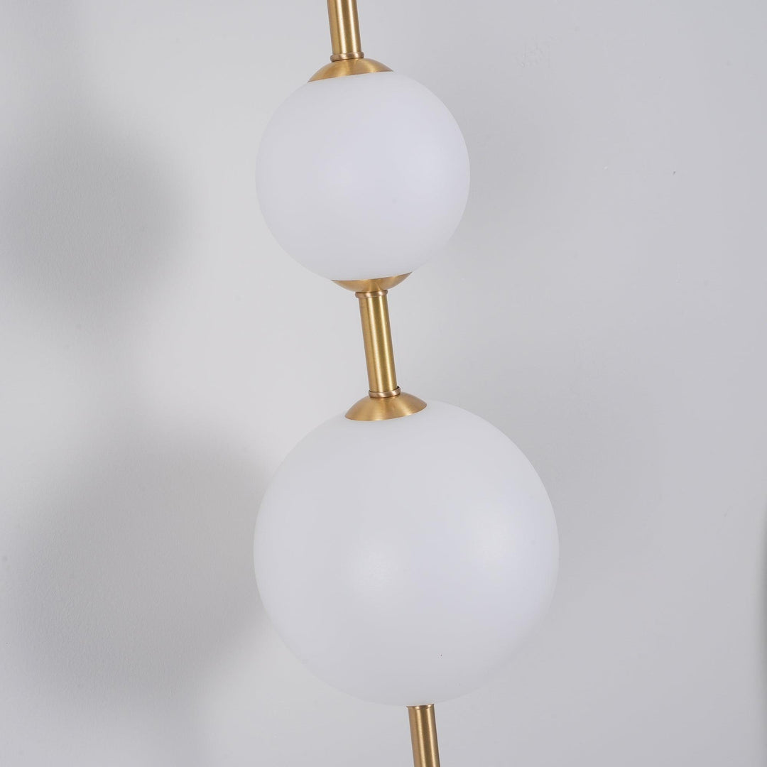 Pionowa Lampa Ścienna z Szklanym Kule