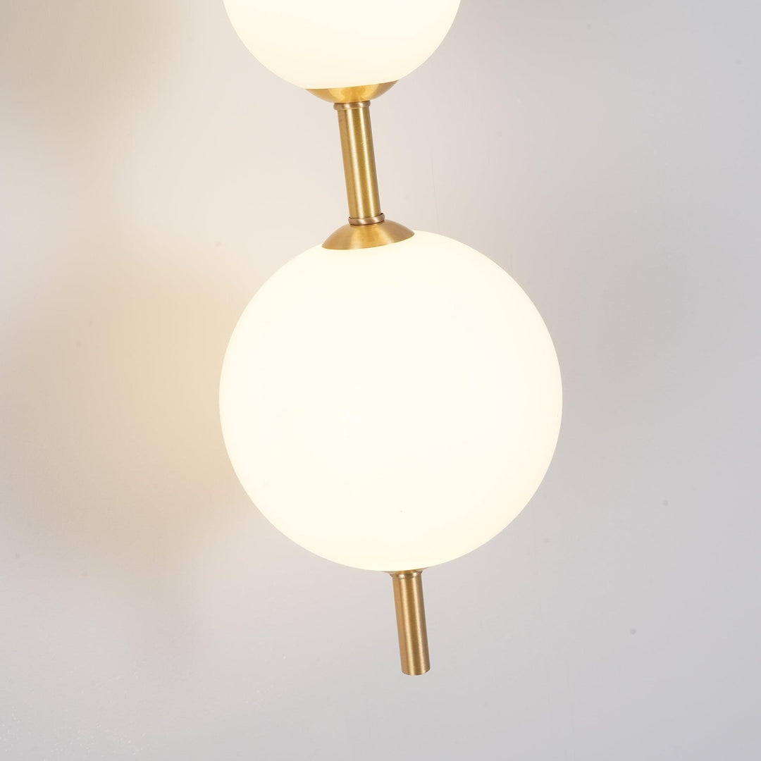 Pionowa Lampa Ścienna z Szklanym Kule