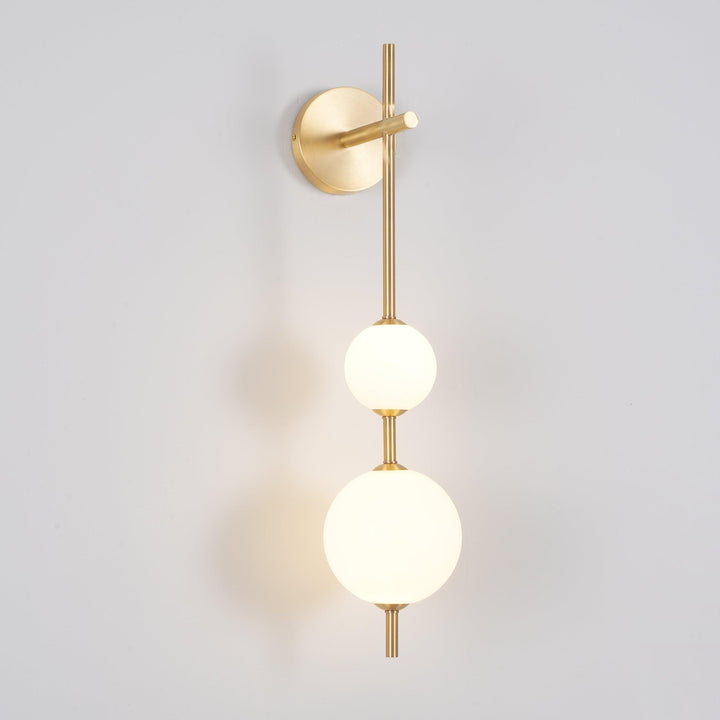 Pionowa Lampa Ścienna z Szklanym Kule