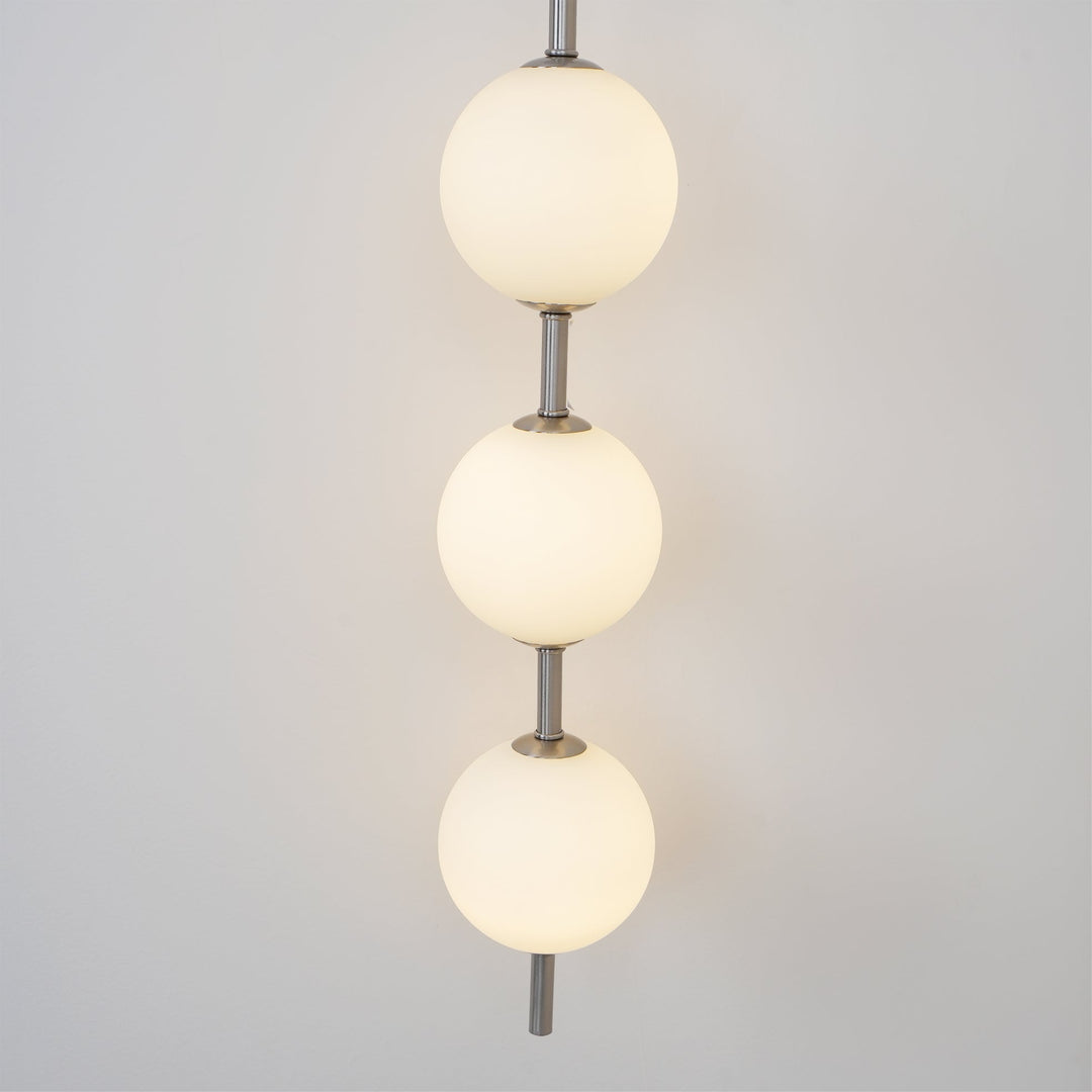 Pionowa Lampa Ścienna z Szklanym Kule