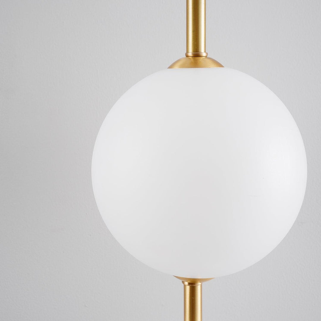 Pionowa Lampa Ścienna z Szklanym Kule