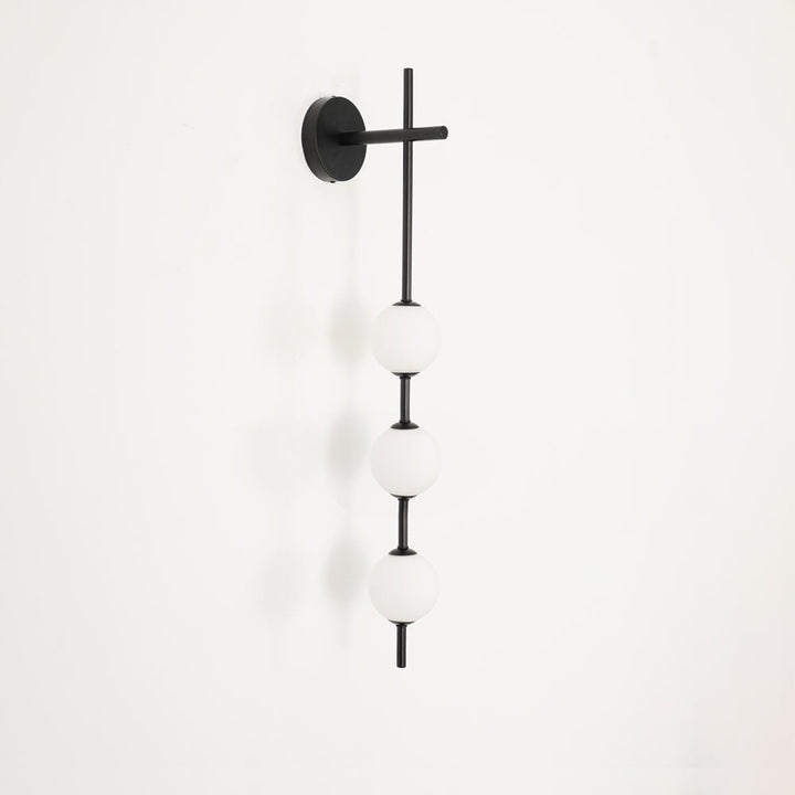 Pionowa Lampa Ścienna z Szklanym Kule