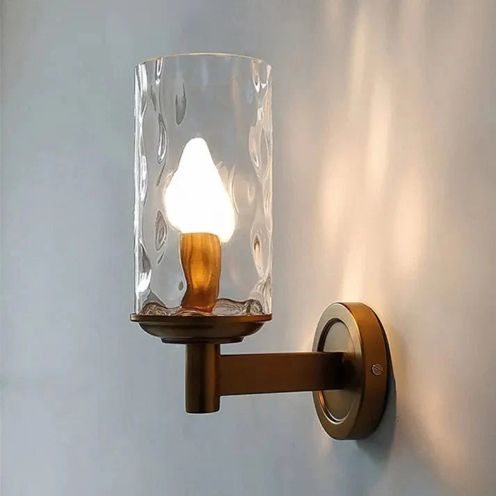 Klasyczna Retro Szklana Lampa Ścienna