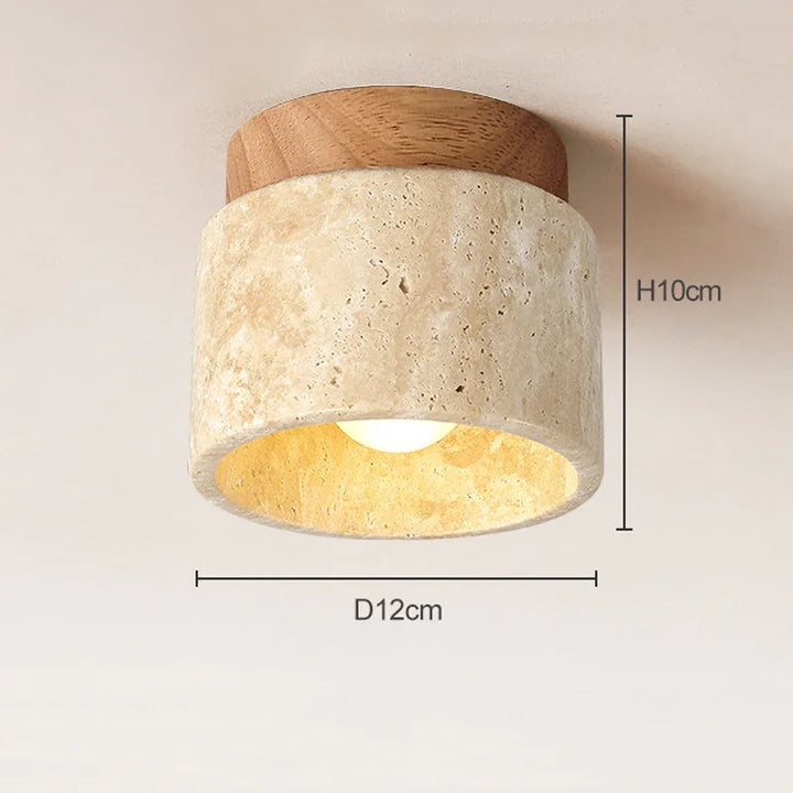 Japońska Kreatywna Lampa sufitowa w stylu kremowym