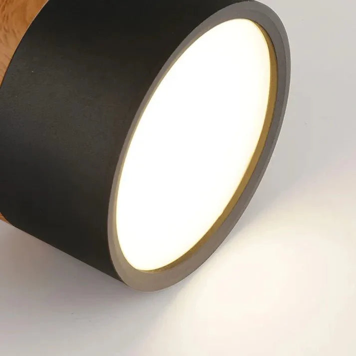 Nordyckie cylindryczne lampy sufitowe LED do korytarzy