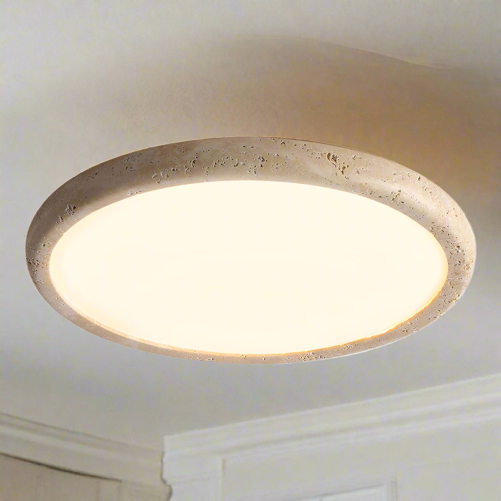 Lampa sufitowa LED z kamienia naturalnego