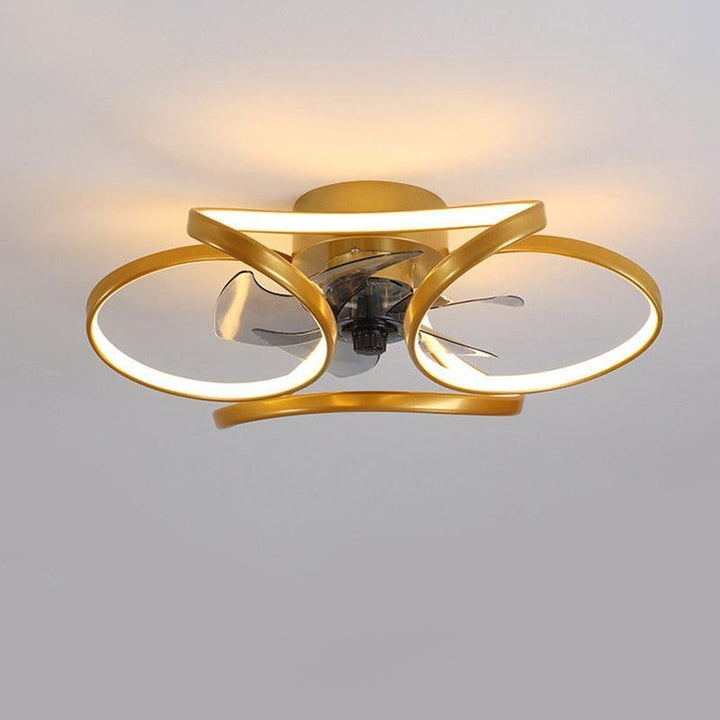Nowoczesny sufitowy wentylator LED Bloem z pilotem