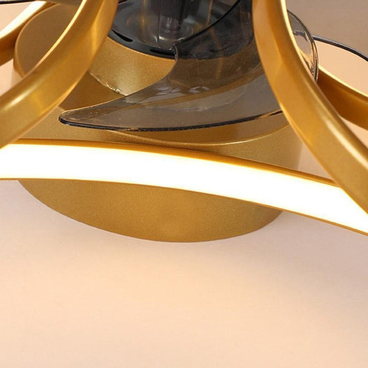 Nowoczesny sufitowy wentylator LED Bloem z pilotem