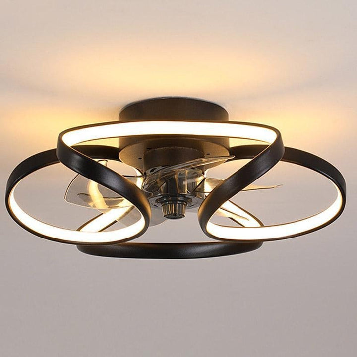 Nowoczesny sufitowy wentylator LED Bloem z pilotem