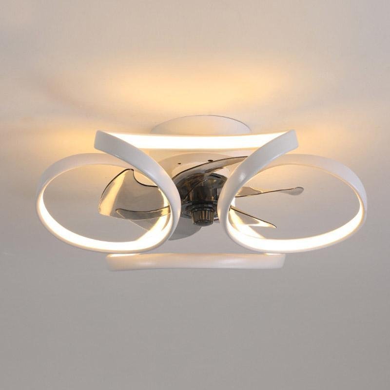 Nowoczesny sufitowy wentylator LED Bloem z pilotem