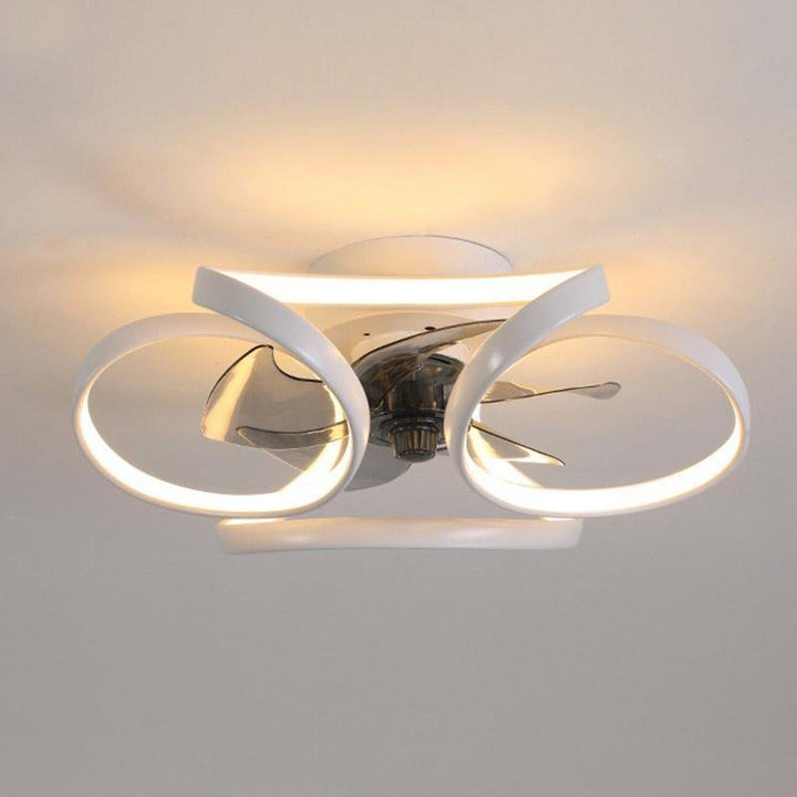 Nowoczesny sufitowy wentylator LED Bloem z pilotem
