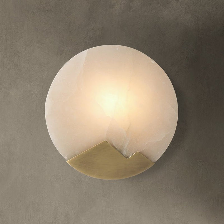 Skandynawska minimalistyczna marmurowa lampa ścienna