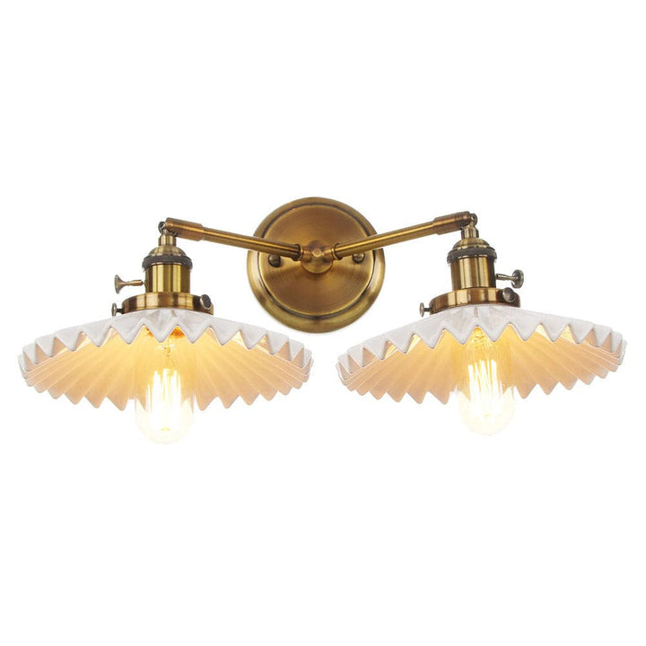 Antyczna ceramiczna podwójna lampa