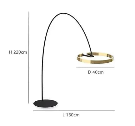 Skandynawska lampa stojąca LED